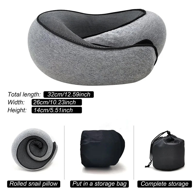 Memory Foam Neck Pillow for Sleep & Travel – Comfortable Support