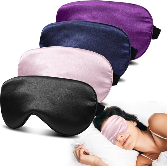 Silk-Feel 3D Sleep Mask – 100% Light Blocking, Pressure-Free Comfort